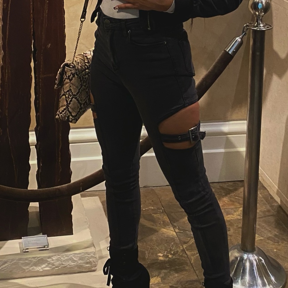 Fashion Nova Black Denim Jeans